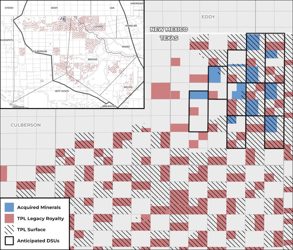 Texas Pacific Land Corporation acquires Permian mineral interests and surface acreage Texas Pacific Land Corporation acquires Permian mineral interests and surface acreage